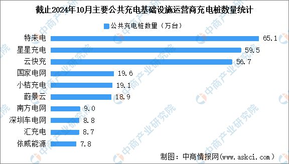 2024年10月全国充电桩运营情况：运营量同比增长343%(图3)